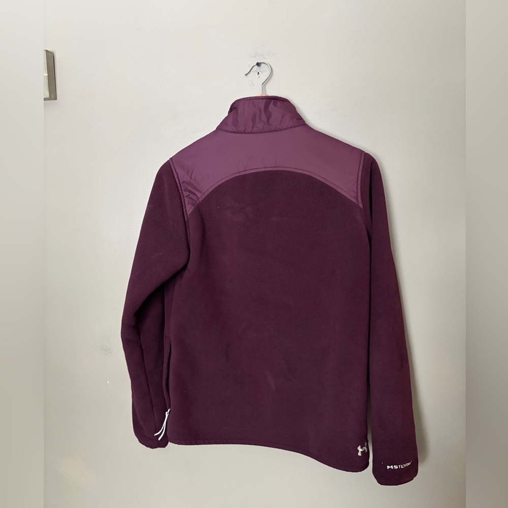 UNDER ARMOUR women’s Tannen Full Zip jacket STORM fleece warm water resistant M - Picture 6 of 16